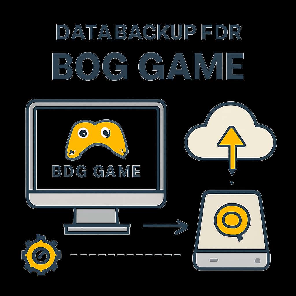 An educational diagram about data backup for BDG Game.