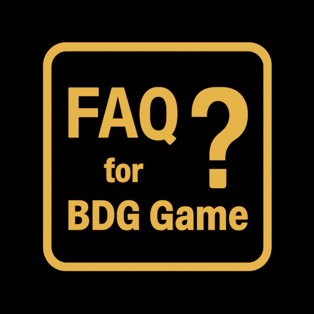 An icon representing FAQ for BDG Game.