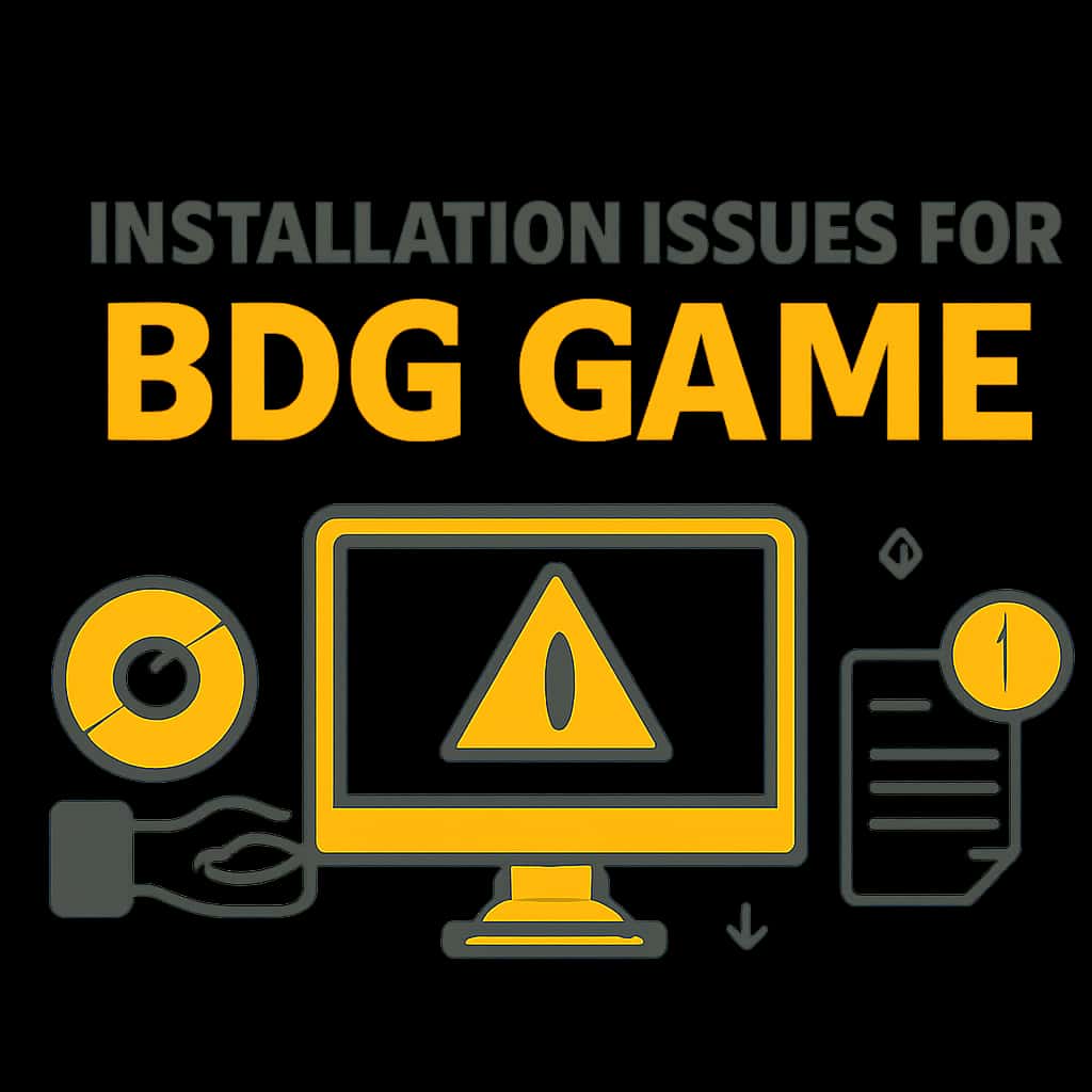 Diagram explaining installation steps for BDG Game.
