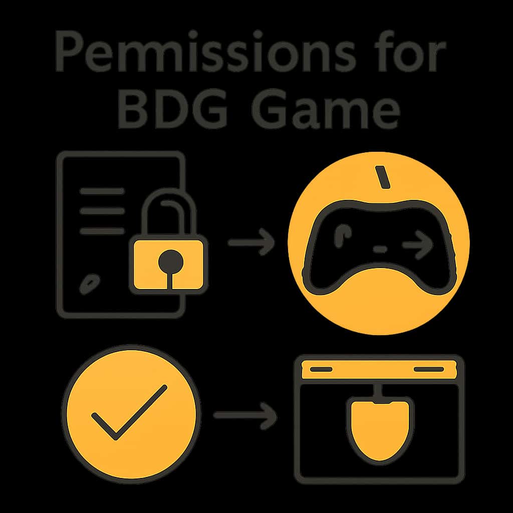 Diagram explaining permissions for BDG Game