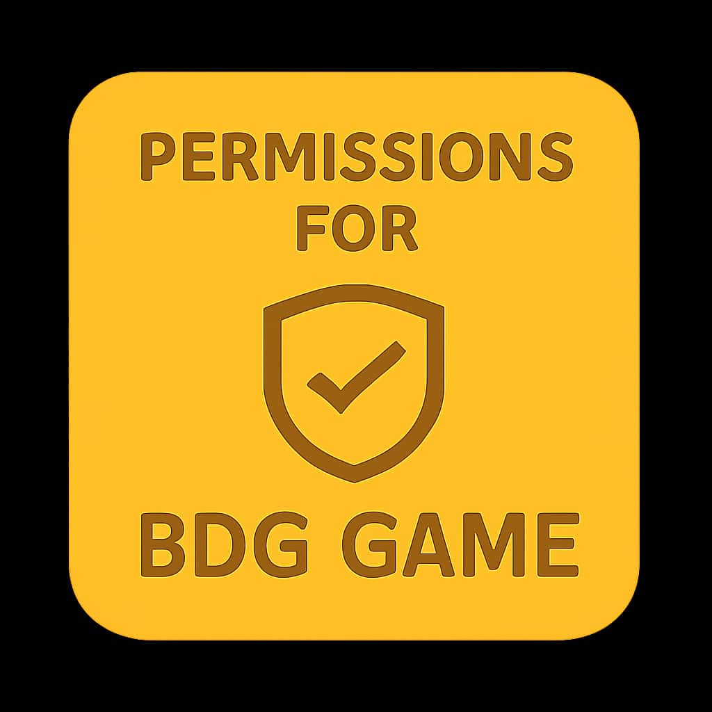 Badge representing permissions for BDG Game