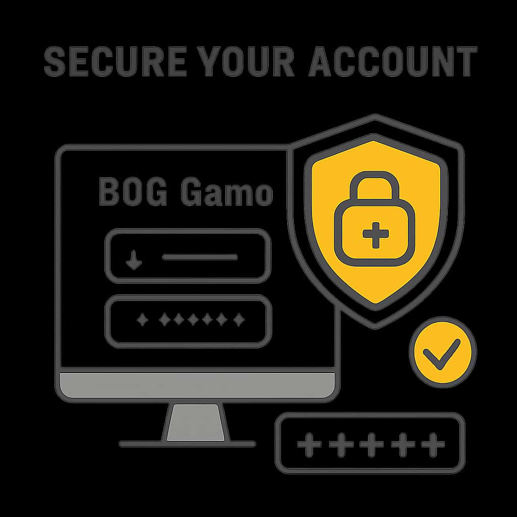 Diagram illustrating the steps to secure a BDG Game account.